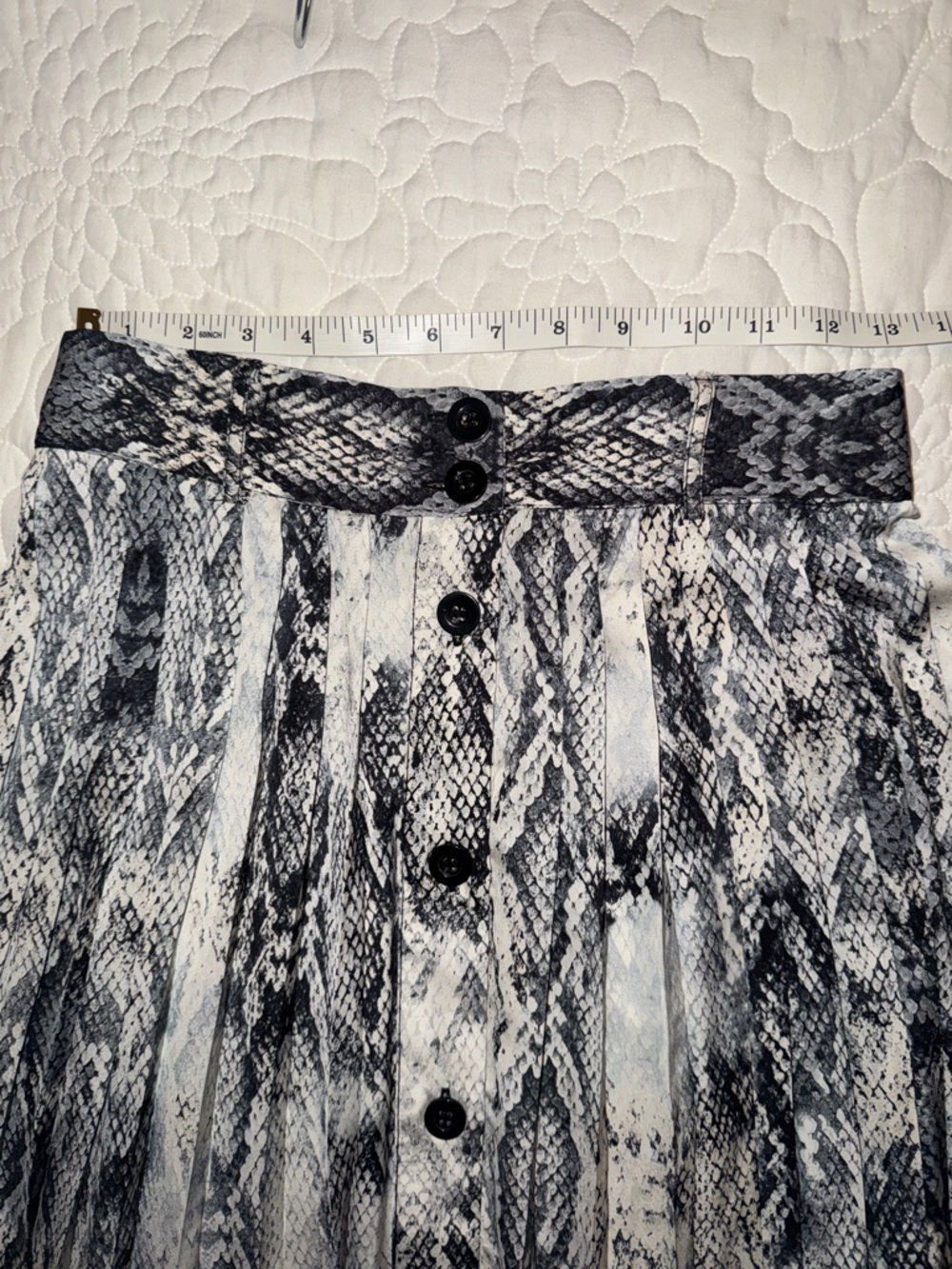 Zara Snake Print Button-Front Midi Skirt - Picture 5 of 8